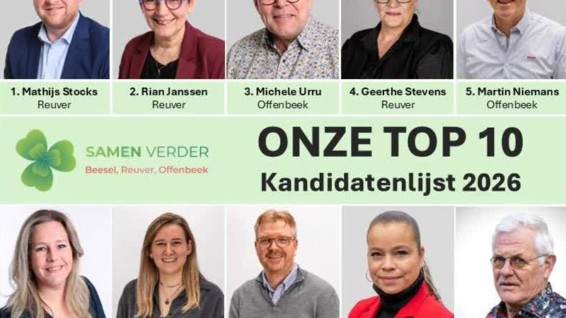 Eerste tien kandidaten Samen Verder Beesel: mix van ervaring en nieuwe energie