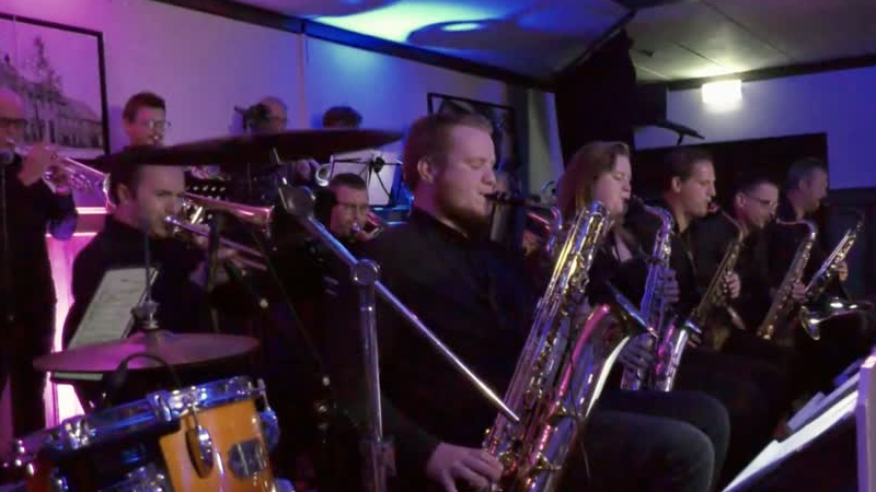 Big Band 750 jaar Beesel treedt op tijdens nieuwjaarsreceptie