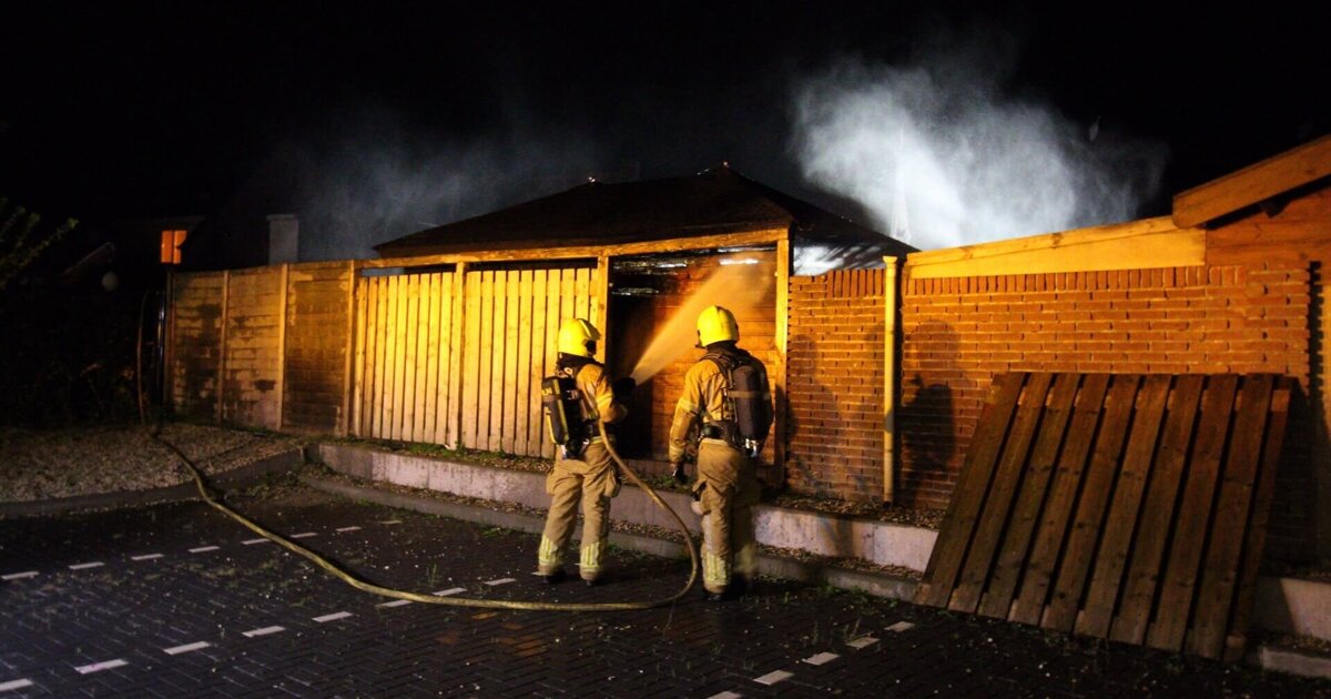 Schuurbrand aan Ringovenstraat in Panningen snel opgeschaald