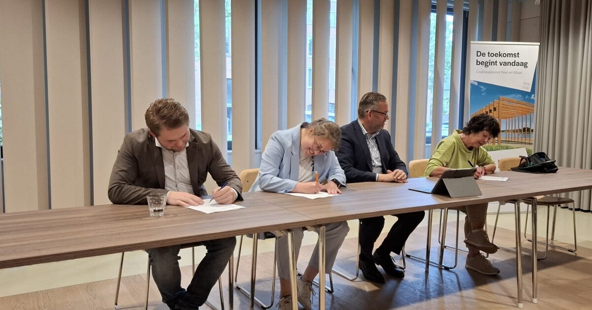 Coalitieakkoord Peel en Maas gepresenteerd: vijf wethouders en miljoeneninvesteringen