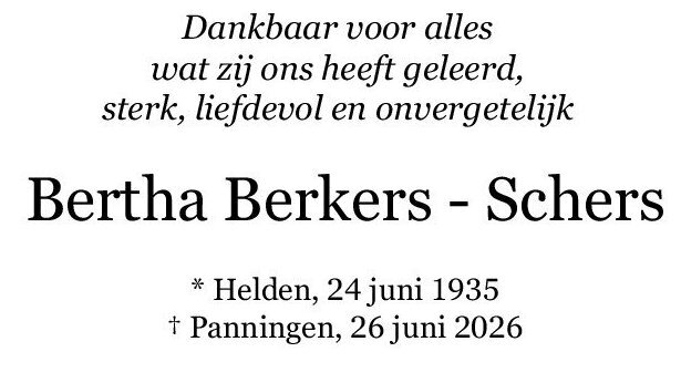 Bertha Berkers-Schers