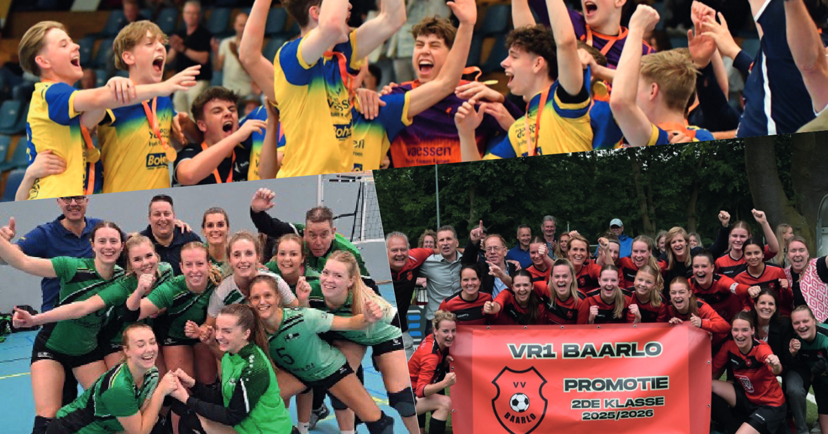 Deze teams zijn genomineerd voor Sportploeg van het Jaar in Peel en Maas