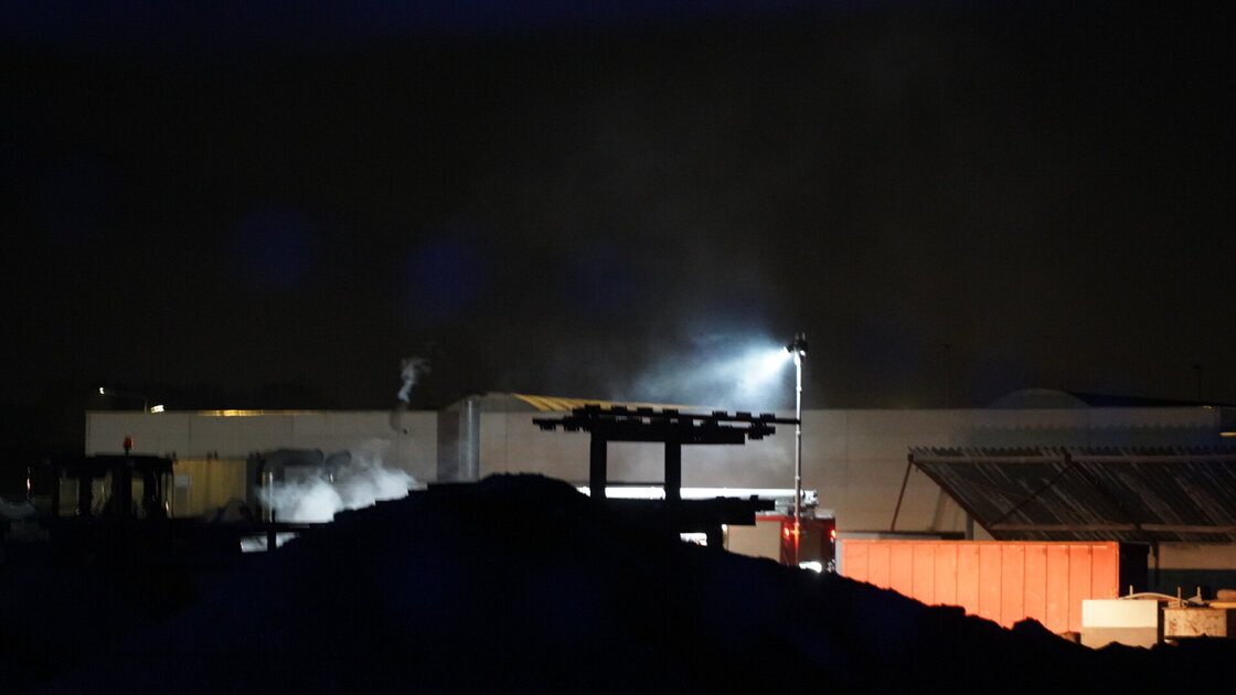 Containerbrand bij bedrijf aan Meijelseweg in Beringe