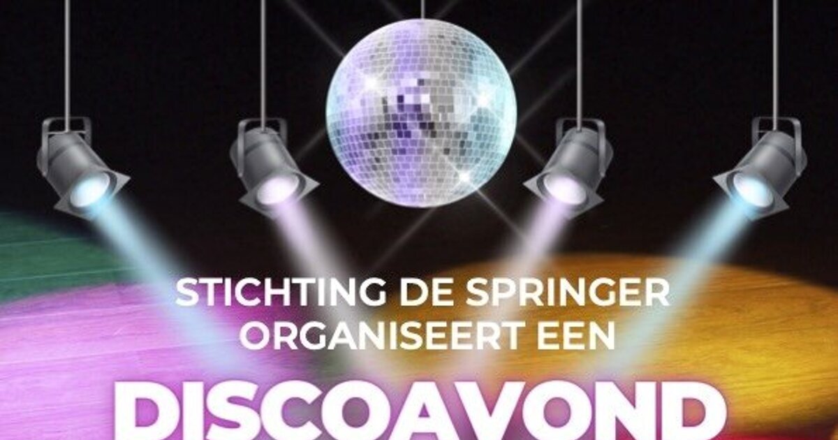 Discoavond voor mensen met beperking