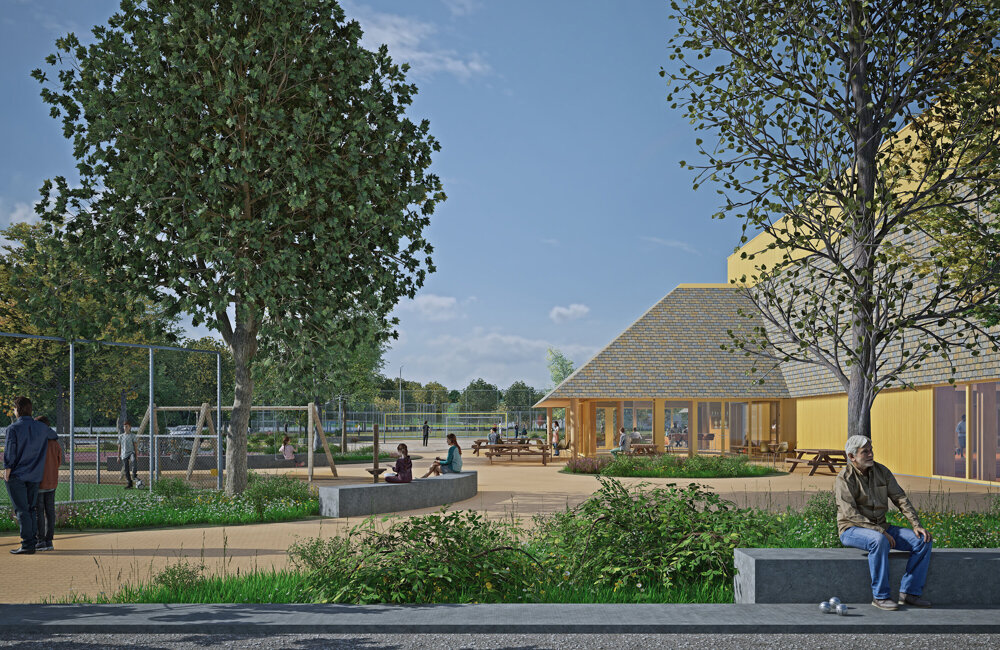 Sportpaviljoen-Maasbree-voorgevel-jeu-de-boules-ltc_Lichtstad-Architecten