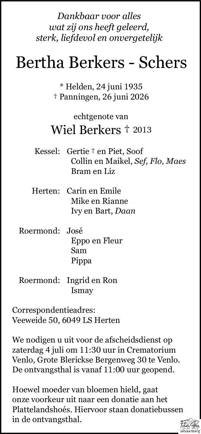 Bertha Berkers-Schers