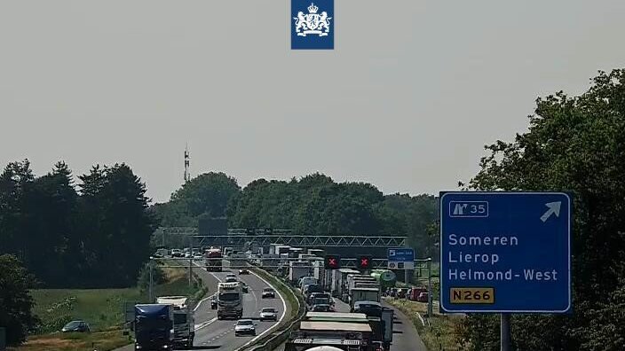 Ongeval Brabant file Rijkswaterstaat