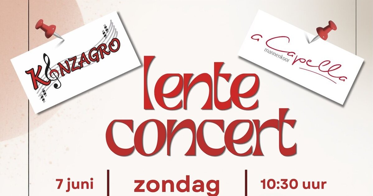 Lenteconcert Zanggroep Konzagro